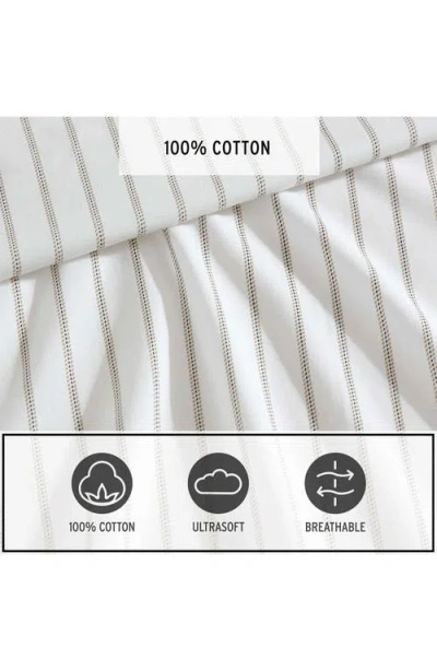 Eddie Bauer Essential Stripe Sheet Set In White