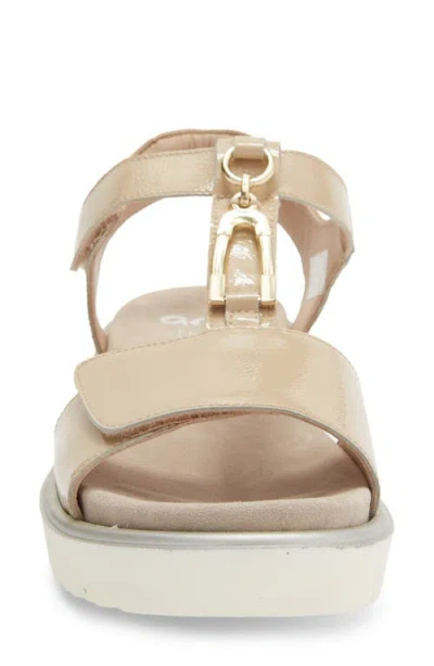 Ara Belize Platform Sandal In Gold
