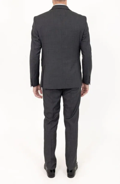 Pino By Pinoporte Solid Stretch Wool Suit In Gray