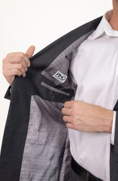 Pino By Pinoporte Solid Stretch Wool Suit In Gray