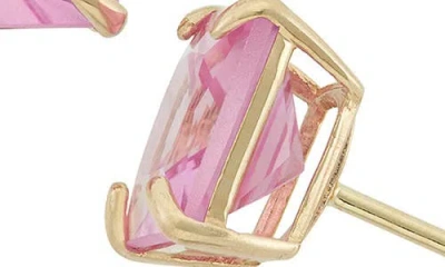 Fzn Princess Cut Stud Earrings In Pattern