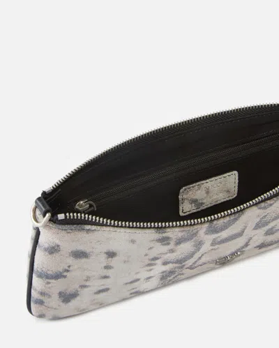 Pinko - New Horizontal Medium Shoulder Clutch In Python-print Suede In Multi
