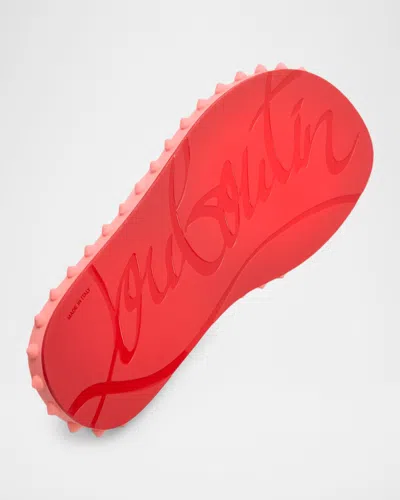 Christian Louboutin Super Loubi Flip Spiked Thong Sandals In Pink