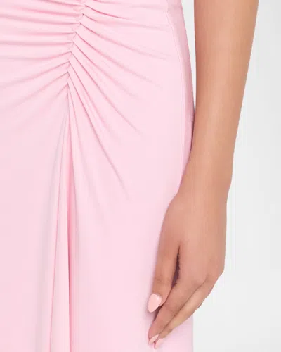Simkhai Acacia Draped Jersey Dress In Pink