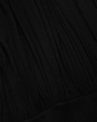 Totême Black Fluid Viscose Gathered Midi Dress In Burgundy