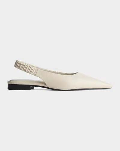 Rag & Bone Mercer Pointed Toe Slingback Flat In White