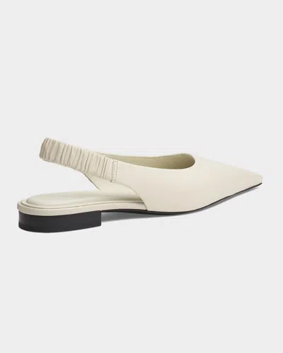 Rag & Bone Mercer Pointed Toe Slingback Flat In White