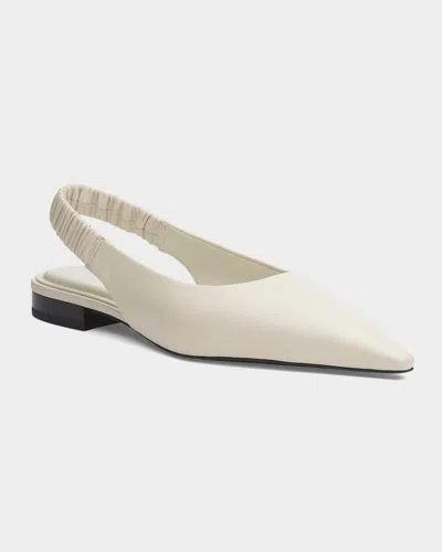 Rag & Bone Mercer Pointed Toe Slingback Flat In White