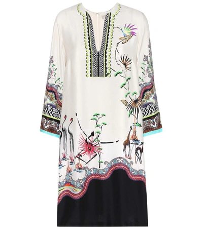 Shop Etro Printed Silk Dress