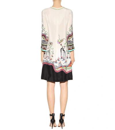 Shop Etro Printed Silk Dress