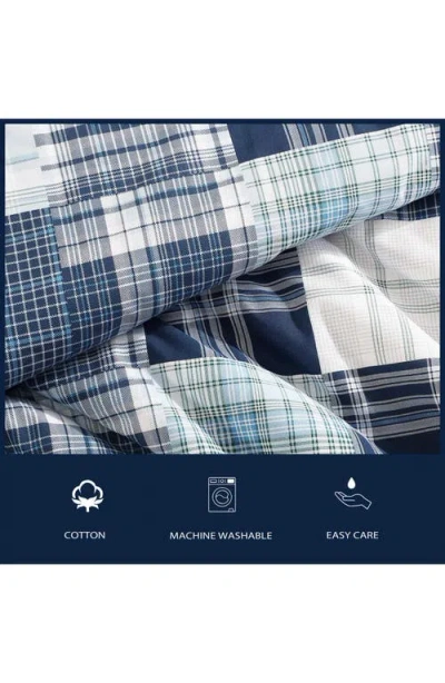 Nautica Mason Patchwork Cotton Comforter Set In Blue