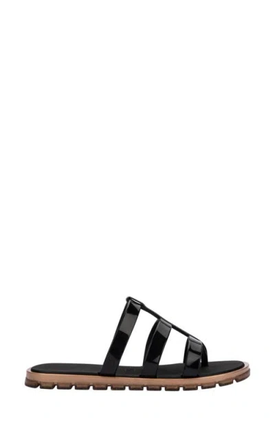 Melissa Path Slide Sandal In Black