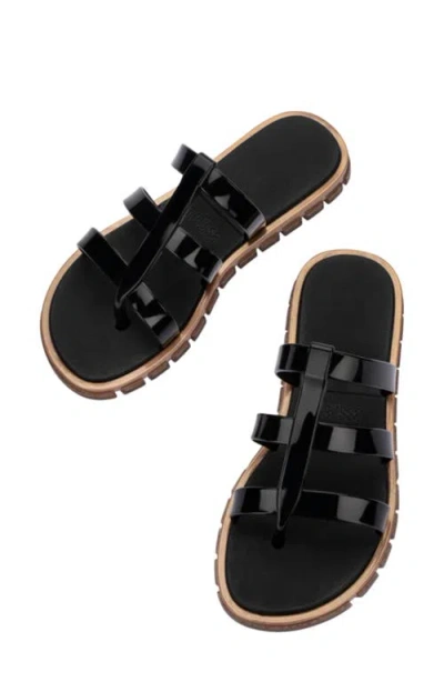 Melissa Path Slide Sandal In Black