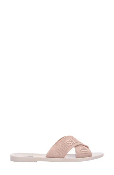 Melissa Logo-embossed Crossover Slides In Multi