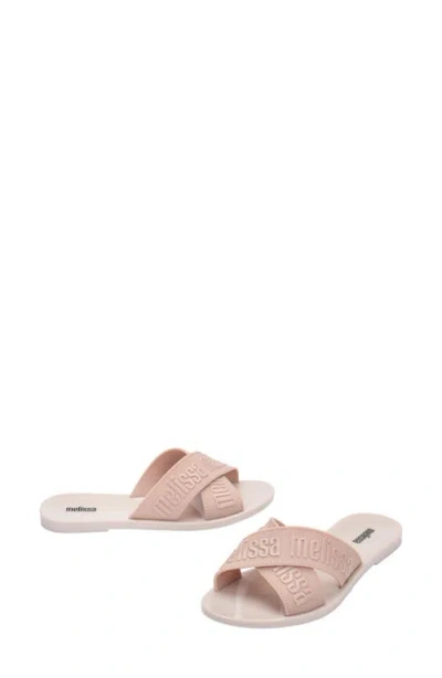 Melissa Logo-embossed Crossover Slides In Multi