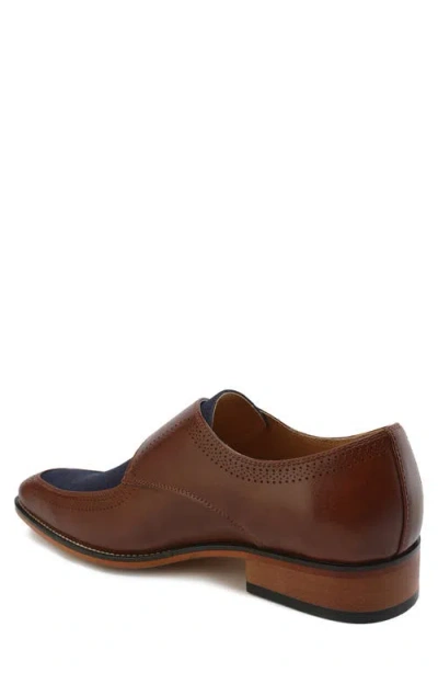 Gino Vitale Moc Toe Monk Strap Loafer In Multi