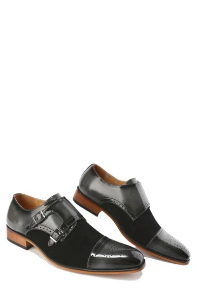 Gino Vitale Double Monk Strap Loafer In Multi