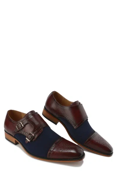 Gino Vitale Double Monk Strap Loafer In Multi