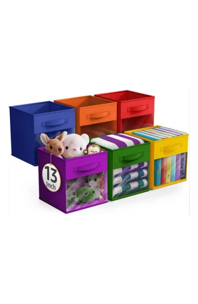 Sorbus 6-pack Window Collapsible Storage Bins In Multi
