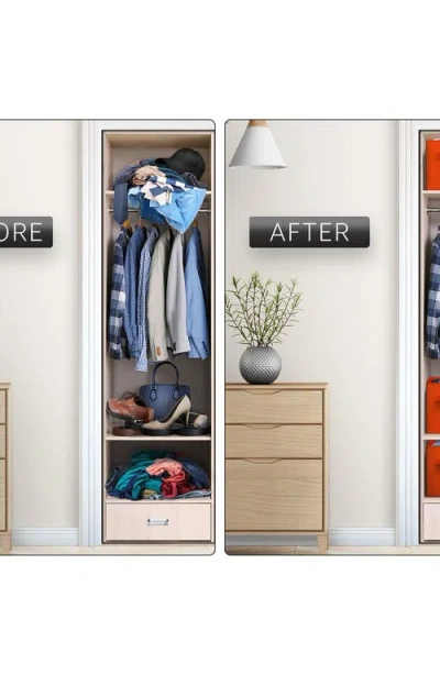 Sorbus Collapsible Storage Cube In Orange
