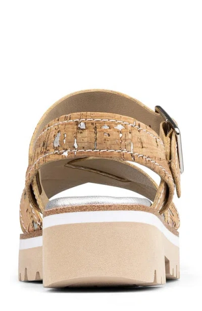 Donald Pliner Women Pyper Natural Silver Cork Casual In Brown