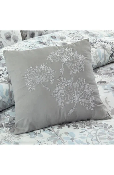 Modern Threads Floral Print Microfiber 5-piece Comforter Set In Gray