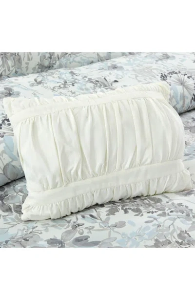 Modern Threads Floral Print Microfiber 5-piece Comforter Set In Gray