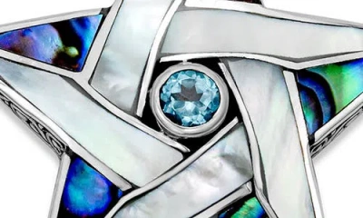 Samuel B. Blue Topaz Star Pendant In Multi