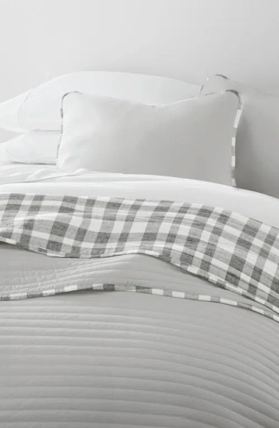 Homespun Pattern Reversible Quilt & Sham Set In Multi