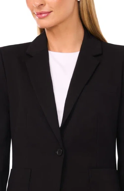 Halogen ® One-button Ponte Knit Jacket In Black