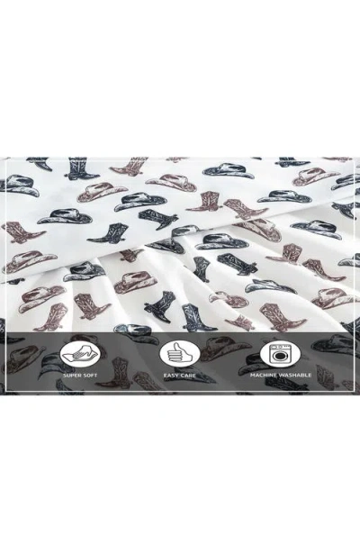 Wrangler Boots 'n Hats Microfiber Sheet Set In Multi