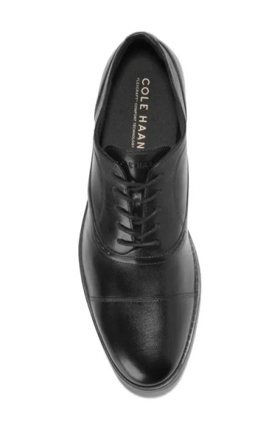 Cole Haan Newmark Grand Cap Toe Oxford In Black