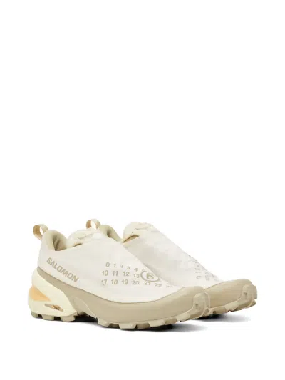 Mm6 Maison Margiela White Polyamide Athletic Sneakers In Multi