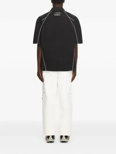 Off-white Script Cotton Cargo Pants In White