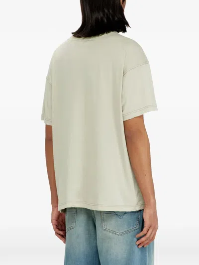 Diesel Regular T-shirt With Phoenix Print In Neutral