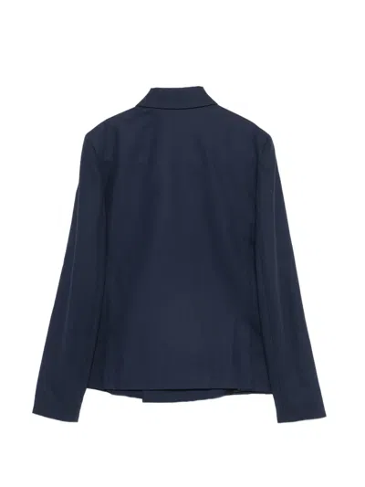 Fay Double-breasted Blazer In Blue