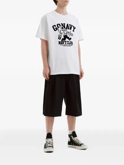 Chocoolate Crew-neck T-shirt In White