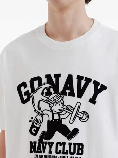 Chocoolate Crew-neck T-shirt In White