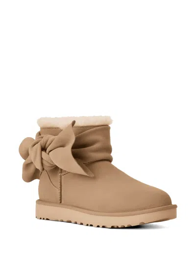 Ugg Classic Mini Bow Boots In Brown