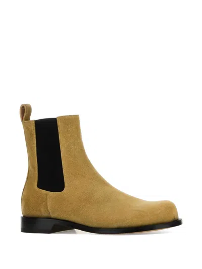 Jw Anderson Beige Solid Chelsea Boots In Black