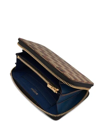 Moreau Signature-pattern Zip Wallet In Multi