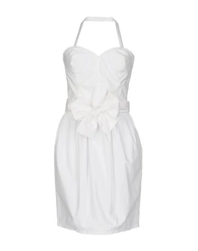 Love Moschino Short Dress In White