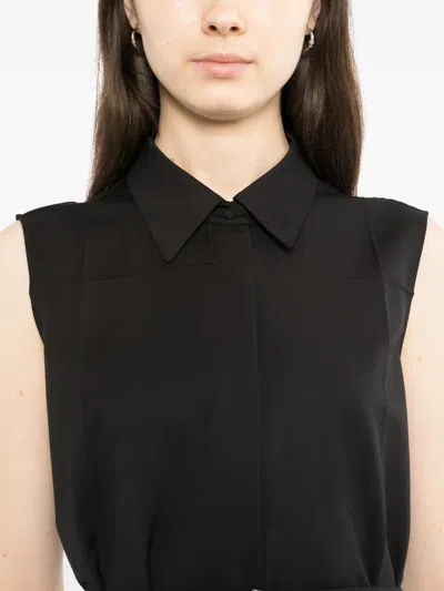 Less 벨트 민소매 드레스 In Black