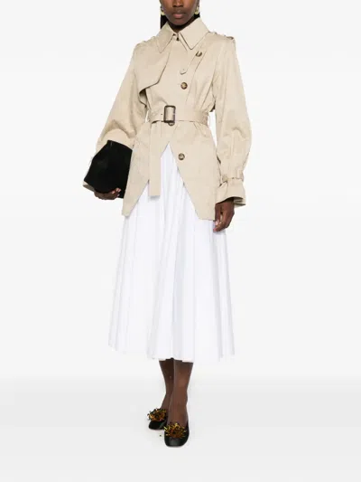 Givenchy 더블 브레스티드 벨트 재킷 In Neutral