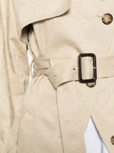 Givenchy 더블 브레스티드 벨트 재킷 In Neutral
