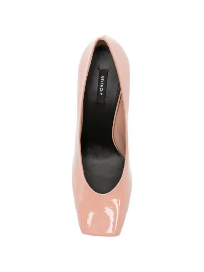Givenchy 페이턴트 스퀘어 토 펌프스 In Pink