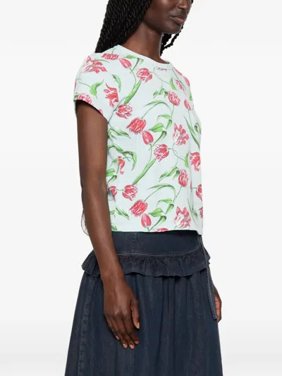 Kenzo Floral-print T-shirt In Multi