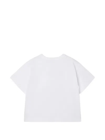 Pucci Junior T-shirt With Decorated Logo In Multi