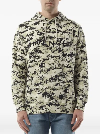 Givenchy Camouflage-pattern Logo-print Hoodie In Multi