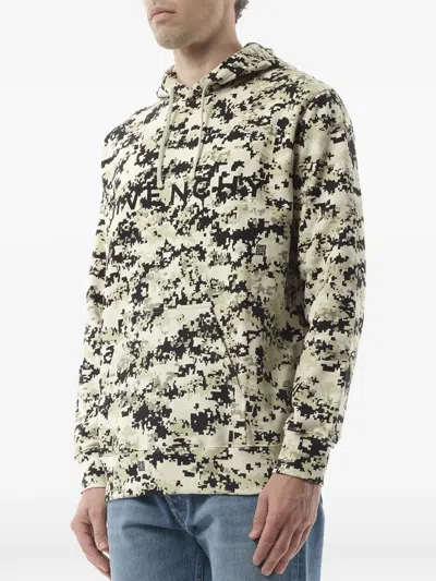Givenchy Camouflage-pattern Logo-print Hoodie In Multi